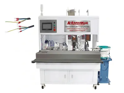 Máy Dập Cáp Tự Động Đa Đầu Nối Xử Lý Dây 3-4 Lõi WPM-555 - Máy Tuốt và Bấm Cos