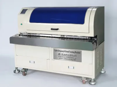 Máy Tước Vỏ & Xoắn Chải Lớp Chắn Bện Tự Động CS-BST007