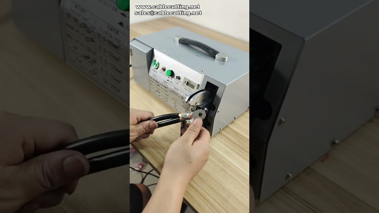 Máy bấm cáp điện EM-50B2 | Bấm đầu RN 60mm² | Demo thực tế #factory #machine