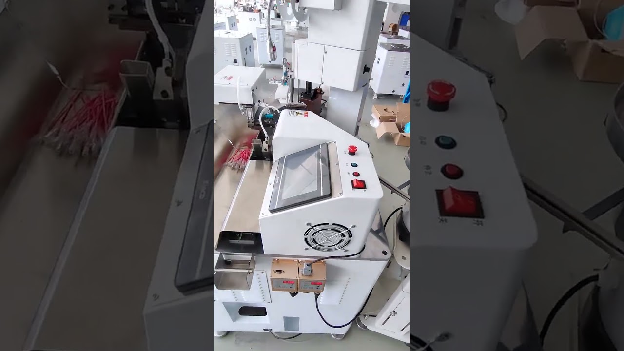 Quy trình thiếc hóa và lắp ghép vỏ nhựa dây cáp tự động | Máy móc nhà máy #factory #machine #cablewirestrippingmachine