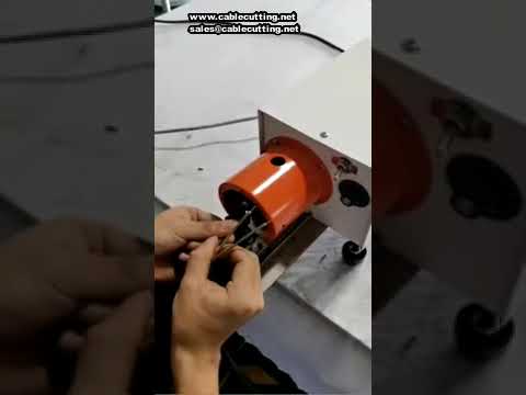 30W Semi-Automatic Wire Stripping and Twisting Machine, 3-45mm, 26-10AWG Multi-Core Sheath