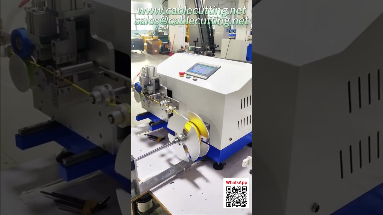 Máy Cuốn Cáp Dẹt Tự Động Tích Hợp Cắt & Đo Đếm Chính Xác