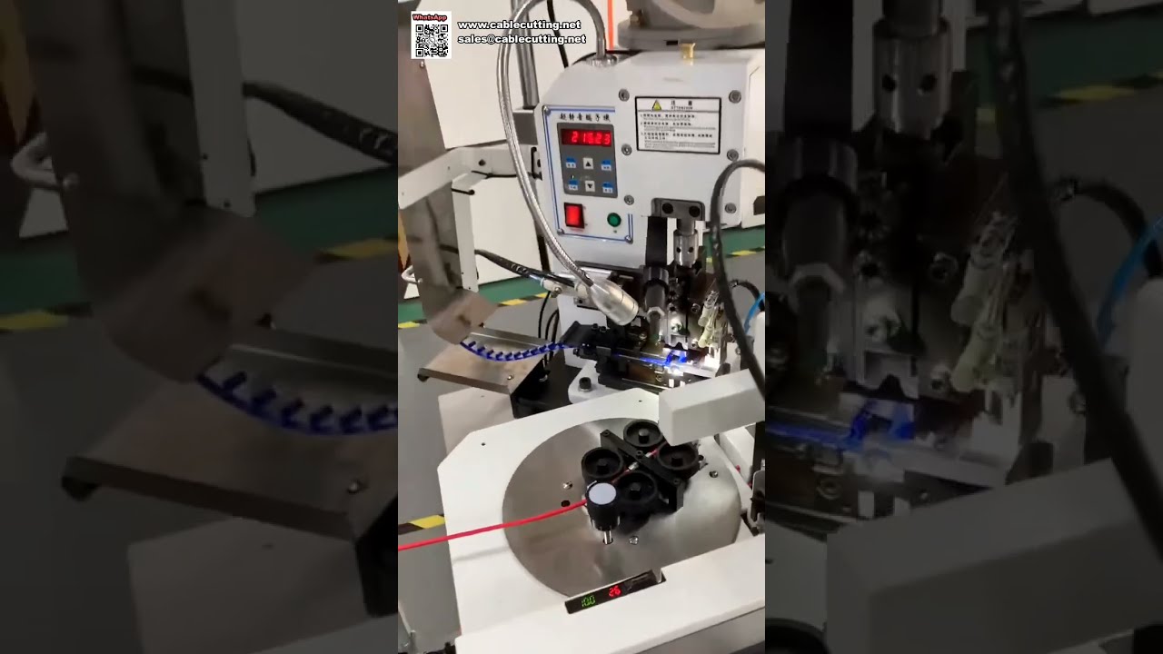 Máy Ép Đầu Cốt Cách Điện Tự Động Đầu Đơn - Gia Công Dây Cáp Chính Xác Cao
