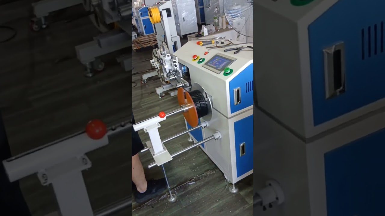 Máy Đếm, Dẫn Hướng, Cắt, Quấn & Cuộn Cáp Điện Tự Động - Giải Pháp Nhà Máy #factory #machine