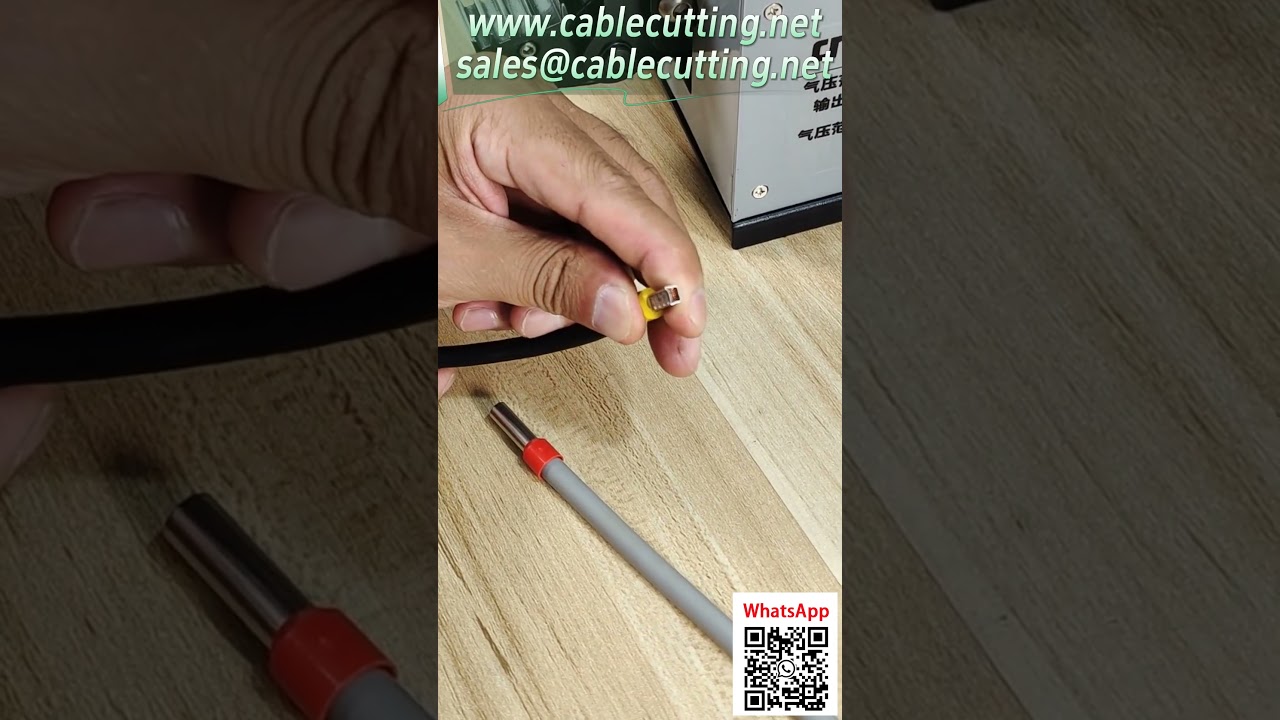 Máy bấm đầu cốt khí nén 25M - Trình diễn bấm đầu cốt ống dài, có thể thay khuôn #dụngcụcôngnghiệp