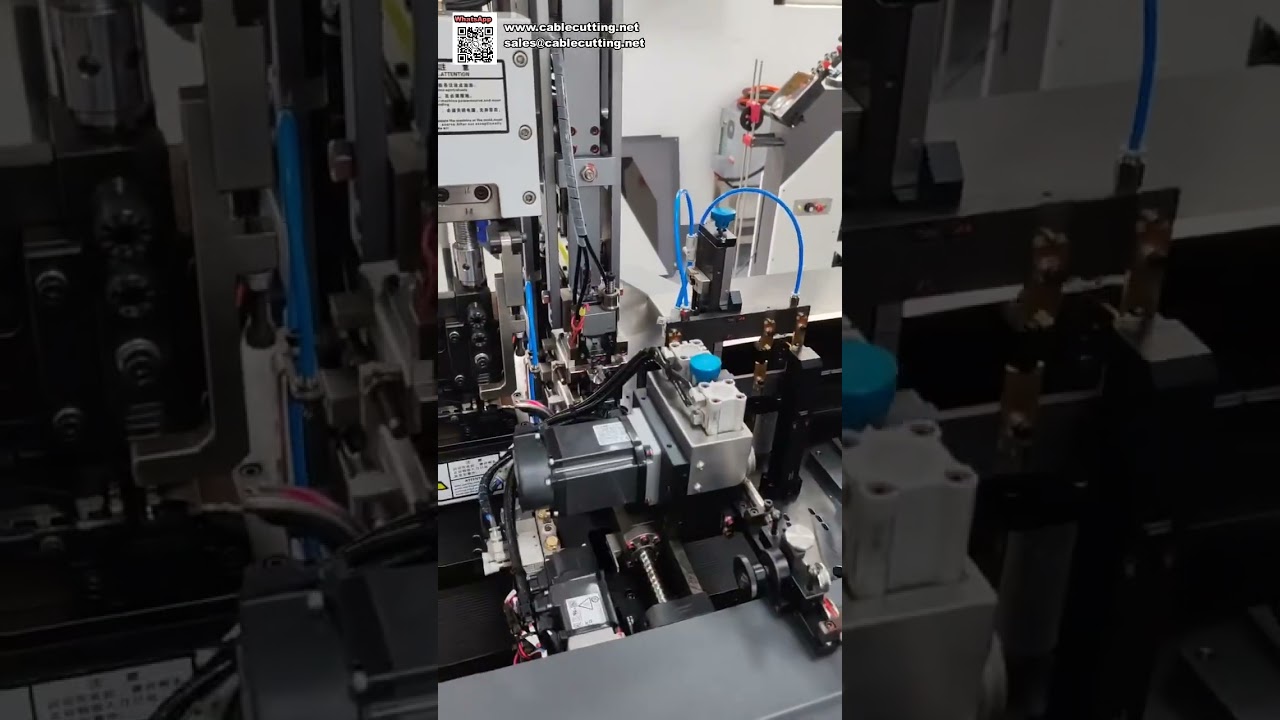Máy ép đầu cốt hai đầu tự động kết hợp chèn phích chống nước - Tốc độ cao, chính xác