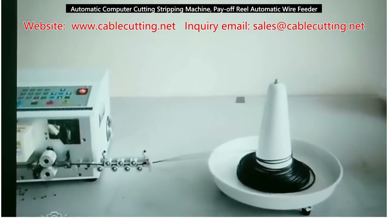 Máy Cắt Tuốt Dây Tự Động Bằng Máy Tính Với Bộ Nạp Dây & Pay-off Reel