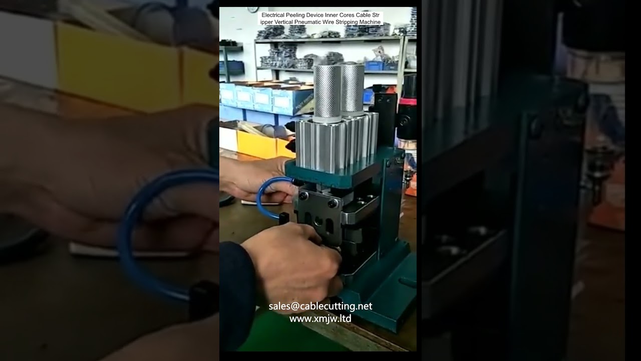 Máy Tuốt Dây Khí Nén Dọc - Thiết Bị Bóc Vỏ Cáp Lõi Bên Trong Hiệu Quả