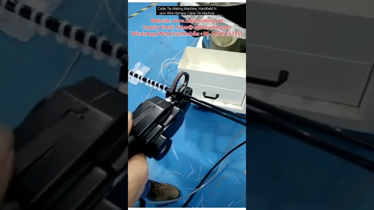 Handheld Nylon Cable Tie Making Machine for Wire Harness Assembly