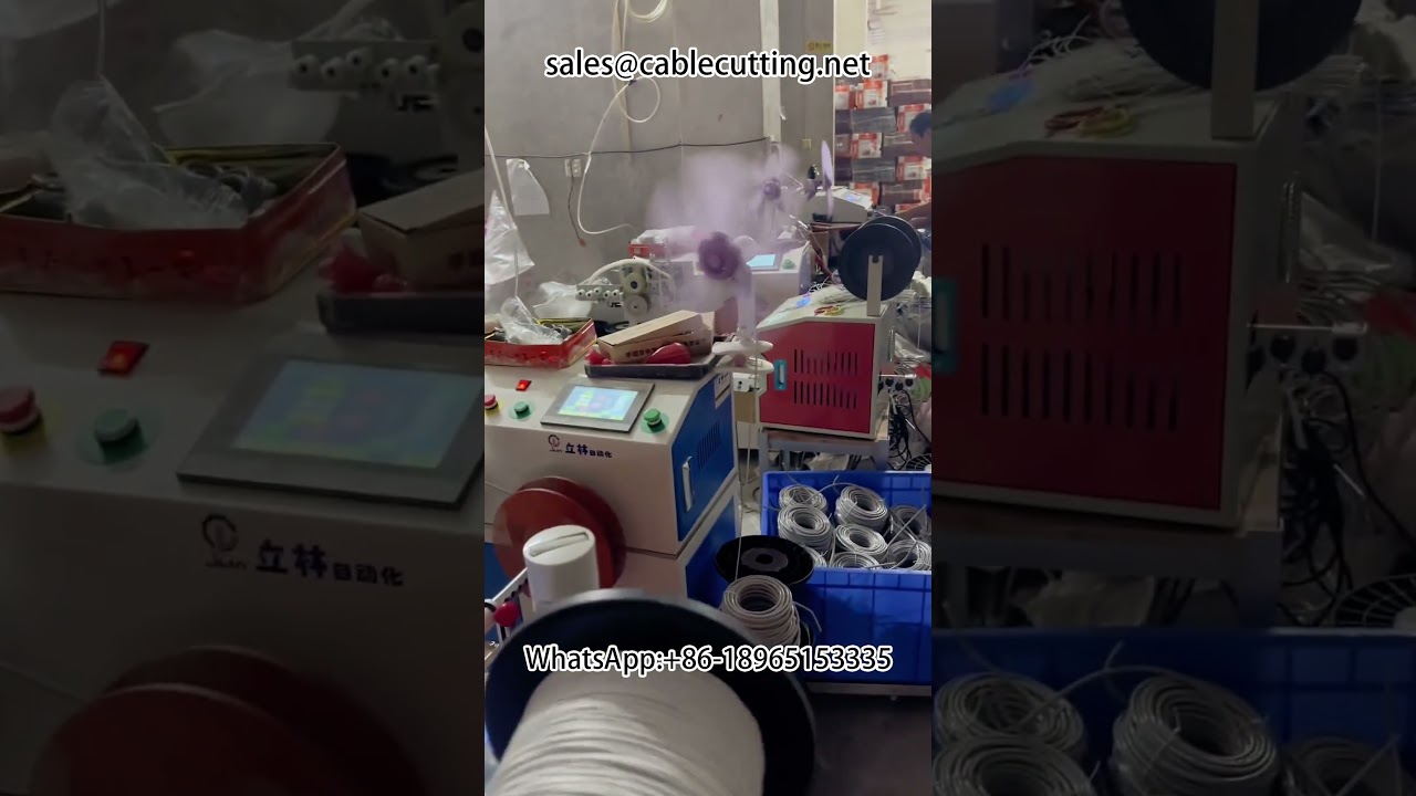 Máy quấn và buộc dây tự động | Giải pháp gia công dây điện, dây mạng hiệu quả #wire processing #cotton lake #network patch cord