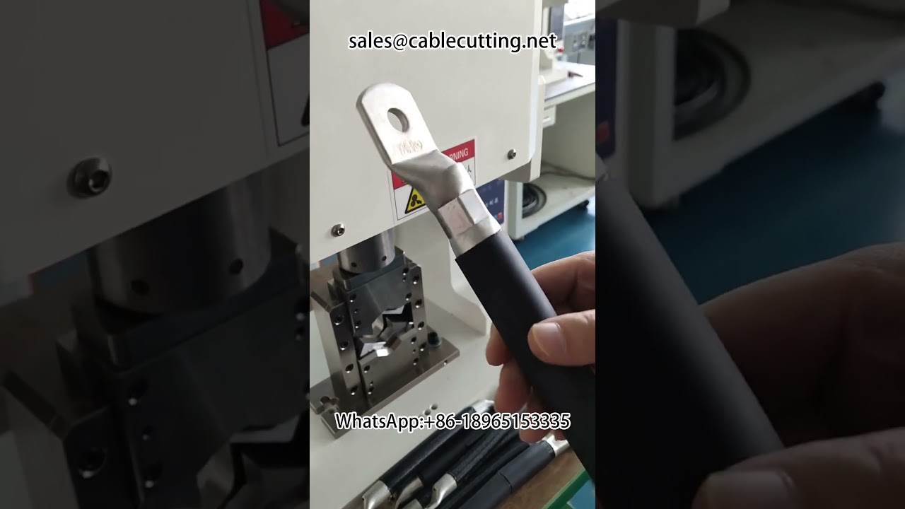 Gia công dây cáp quang điện 240mm² - Máy chế tạo harness năng lượng mặt trời | Tự động hóa nhà máy