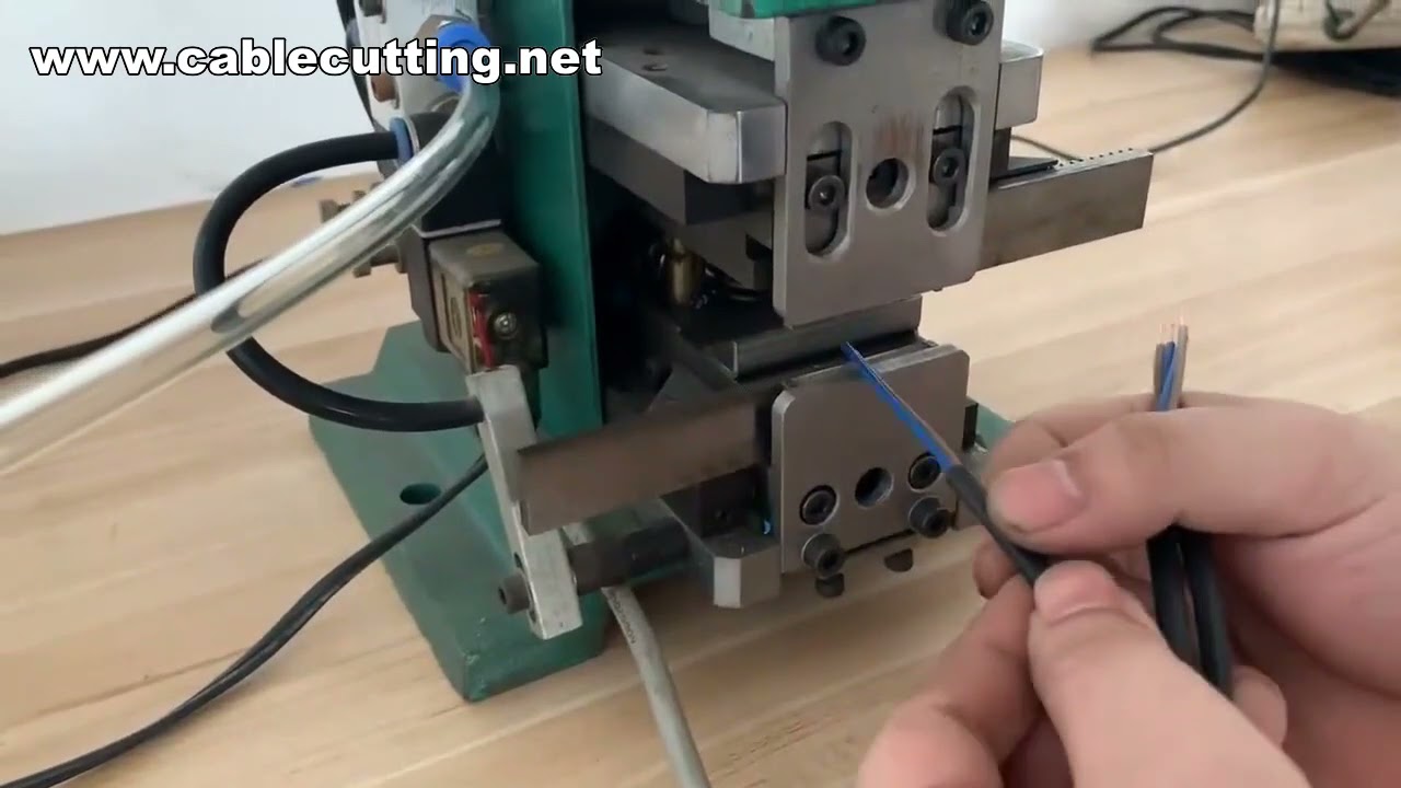 Máy tuốt dây cáp khí nén | Máy tuốt và xoắn dây cáp tự động
