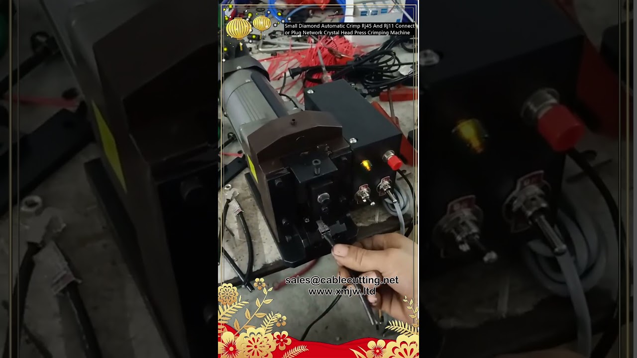 Small Diamond Automatic Crimp Tool for RJ-45 and RJ-11 Network Connector Plugs