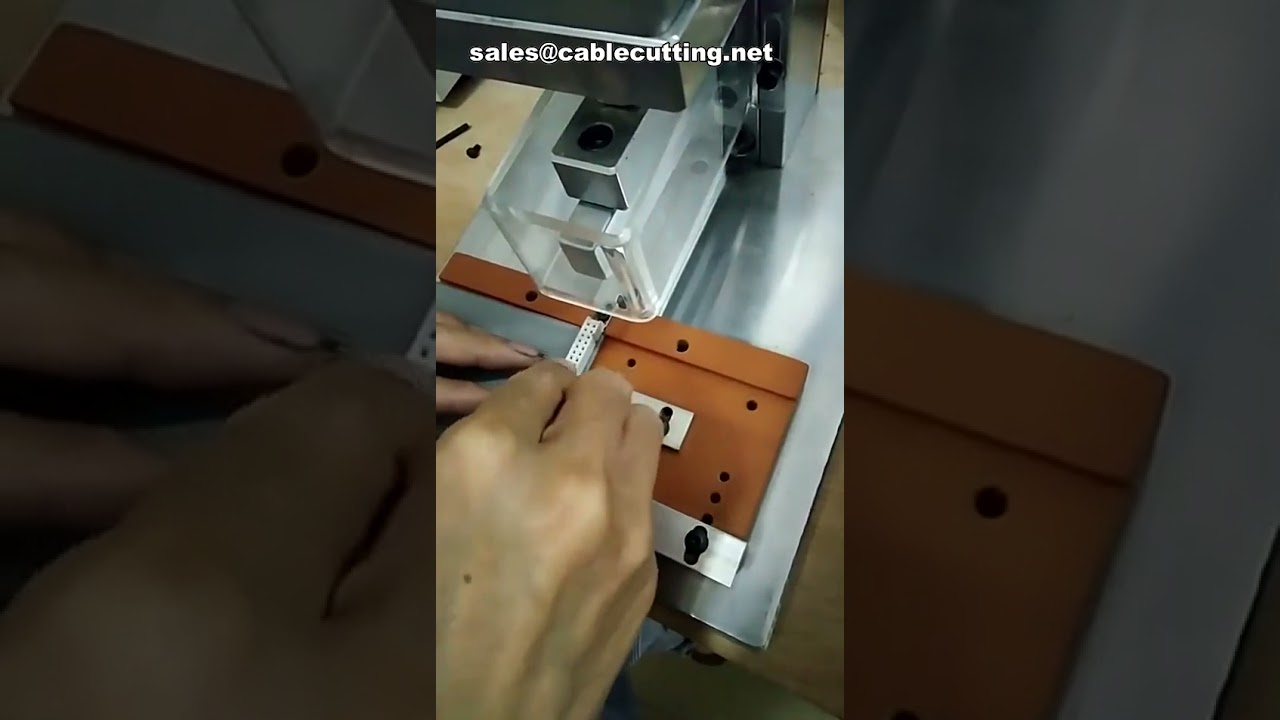 Hướng dẫn điều chỉnh máy ép dây cáp IDC 8p đến 64p dạng cáp ribbon, ép bằng khí nén